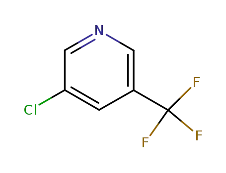 Molecular Structure of 85148-26-1 (3-Chloro-5-(trifluoromethyl)pyridine)