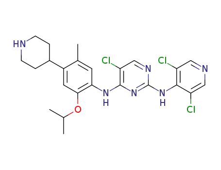 5-chloro-N2(3,5-dichloropyridin-4-yl)-N4(2-isopropoxy-5-methyl-4-(piperidin-4-yl)phenyl)pyrimidine-2,4-diamine