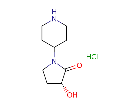 (R)-3-hydroxy-1-(piperidin-4-yl)pyrrolidin-2-one hydrochloride