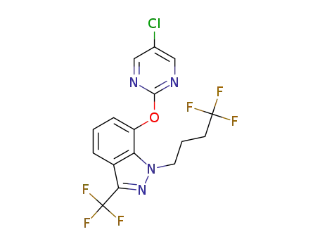 7-(5-chloropyrimidin-2-yl)oxy-1-(4,4,4-trifluorobutyl)-3-(trifluoromethyl)indazole