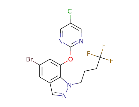 5-bromo-7-(5-chloropyrimidin-2-yl)oxy-1-(4,4,4-trifluorobutyl)indazole