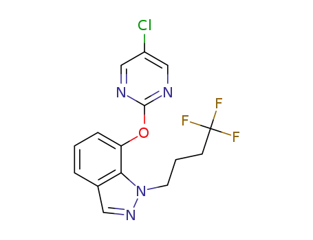 7-(5-chloropyrimidin-2-yl)oxy-1-(4,4,4-trifluorobutyl)indazole