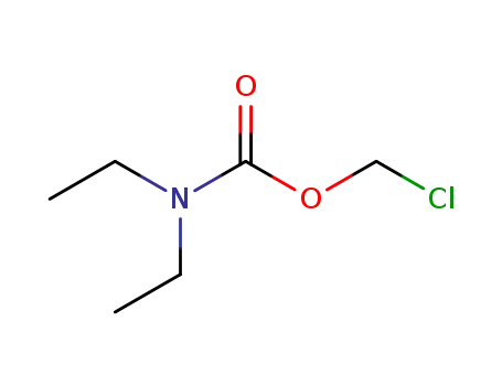 Molecular Structure of 133217-92-2 (Diethyl-carbaMic Acid ChloroMethyl Ester)