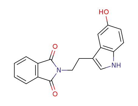 Molecular Structure of 53157-46-3 (2-[2-(5-hydroxy-1H-indol-3-yl)ethyl]-1H-isoindole-1,3(2H)-dione)