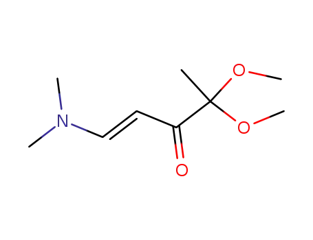 Molecular Structure of 106157-94-2 ((E)-1-Dimethylamino-4,4-dimethoxy-pent-1-en-3-one)
