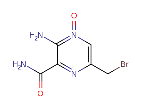3-Amino-6-bromomethyl-2-carbamoylpyrazine 4-Oxide