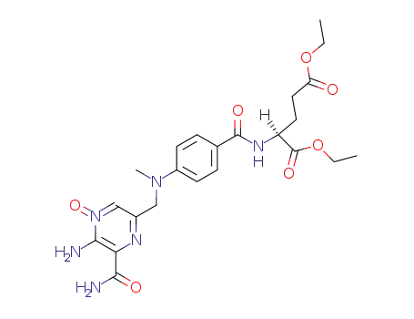 Diethyl N-<4-<<(5-Amino-6-carbamoylpyrazinyl)methyl>methylamino>benzoyl>-L-glutamate N-Oxide