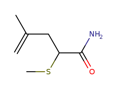 4-Methyl-2-methylsulfanyl-pent-4-enoic acid amide