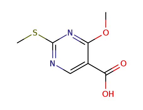 4-Methoxy-2-(methylthio)-5-pyrimidinecarboxylic acid