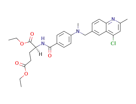 (S)-2-{4-[(4-Chloro-2-methyl-quinolin-6-ylmethyl)-methyl-amino]-benzoylamino}-pentanedioic acid diethyl ester