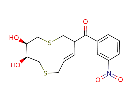((E)-(3S,4R)-3,4-Dihydroxy-1,6-dithia-cycloundec-9-en-8-yl)-(3-nitro-phenyl)-methanone
