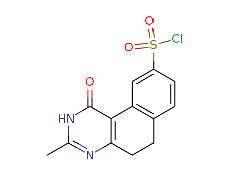 Benzo[f]quinazoline-9-sulfonyl chloride,
1,2,5,6-tetrahydro-3-methyl-1-oxo-