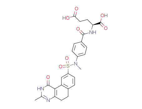 N-<4-quinazolin-9-yl)sulfonyl>amino>benzoyl>-L-glutamic acid