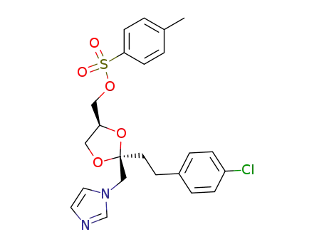 (2S,4S)-cis-2-(2-(4-chlorophenyl)ethyl)-2-(imidazol-1-yl)methyl-4-(p-toluene-sulfonyloxy)methyl-1,3-dioxolane