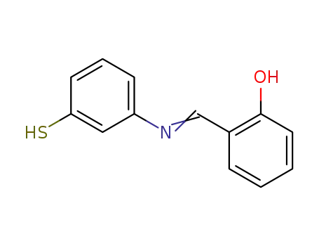 Molecular Structure of 109872-58-4 (Phenol, 2-[[(3-mercaptophenyl)imino]methyl]-)