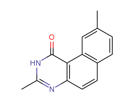 Molecular Structure of 139988-96-8 (Benzo[f]quinazolin-1(2H)-one, 3,9-dimethyl-)