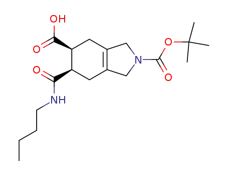 N-butyl-6-carboxy-2,3,4,5,6,7-hexahydro-2-(dimethylethoxy)carbonyl-1H-isoindole-5-carboxamide
