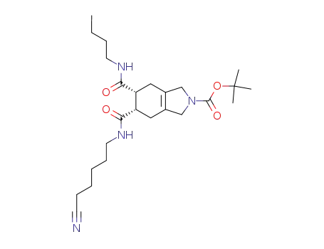 (5R,6S)-5-Butylcarbamoyl-6-(5-cyano-pentylcarbamoyl)-1,3,4,5,6,7-hexahydro-isoindole-2-carboxylic acid tert-butyl ester