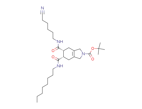 (5R,6S)-5-(5-Cyano-pentylcarbamoyl)-6-octylcarbamoyl-1,3,4,5,6,7-hexahydro-isoindole-2-carboxylic acid tert-butyl ester