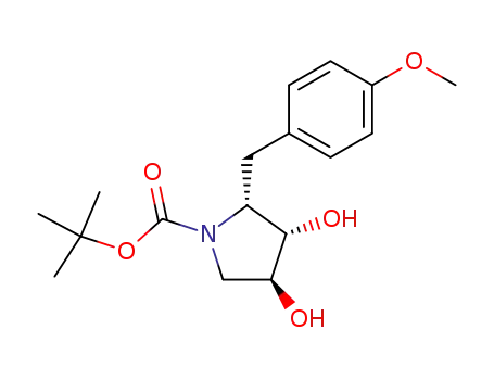 (2R,3S,4S)-1-(tert-Butoxycarbonyl)-3,4-dihydroxy-2-(4-methoxybenzyl)pyrrolidine
