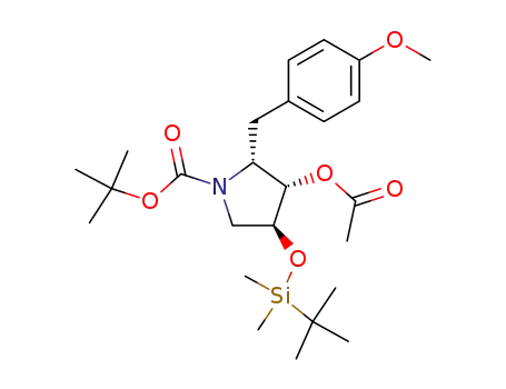 (2R,3S,4S)-3-Acetoxy-1-(tert-butoxycarbonyl)-4-(tert-butyldimethylsilyloxy)-2-(4-methoxybenzyl)pyrrolidine