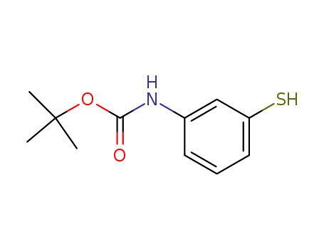 Molecular Structure of 195622-56-1 ((3-MERCAPTO-PHENYL)-CARBAMIC ACID TERT-BUTYL ESTER)