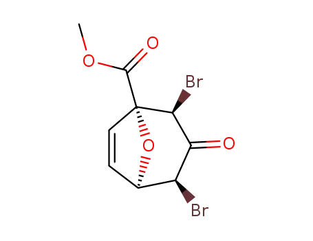 (1R,2R,4S,5R)-2,4-Dibromo-3-oxo-8-oxa-bicyclo[3.2.1]oct-6-ene-1-carboxylic acid methyl ester