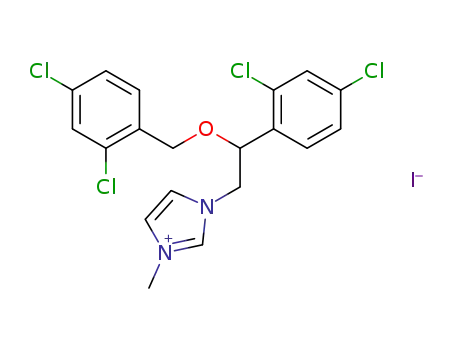 1-(2-((2,4-dichlorobenzyl)oxy)-2-(2,4-dichlorophenyl)ethyl)-3-methyl-1H-imidazol-3-ium iodide