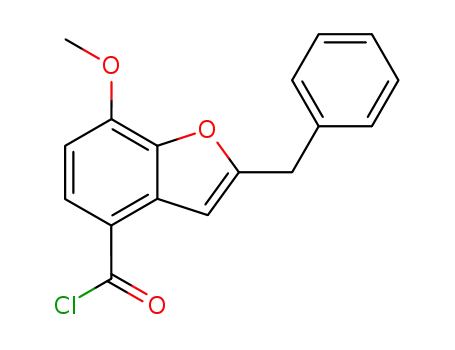 2-benzyl-7-methoxy-benzofuran-4-carbonyl chloride