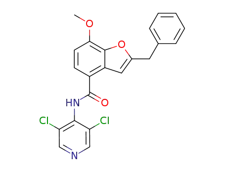 2-benzyl-7-methoxy-benzofuran-4-carboxylic acid (3,5-dichloropyridin-4-yl)-amide