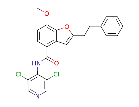 7-methoxy-2-phenethyl-benzofuran-4-carboxylic acid (3,5-dichloropyridin-4-yl)-amide