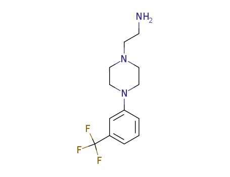 Molecular Structure of 27144-85-0 (2-{4-[3-(trifluoromethyl)phenyl]piperazin-1-yl}ethanamine)