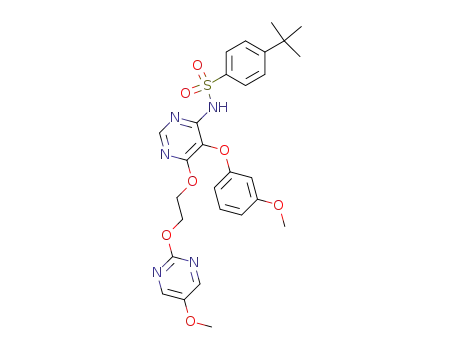 4-tert-butyl-N-{5-(3-methoxy-phenoxy)-6-[2-(5-methoxy-pyrimidin-2-yloxy)-ethoxy]-pyrimidin-4-yl}-benzenesulfonamide