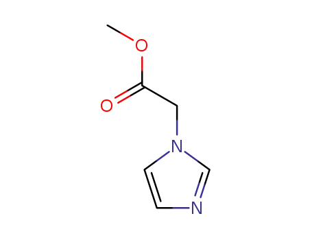 Molecular Structure of 25023-22-7 (IMIDAZOL-1-YL-ACETIC ACID METHYL ESTER)