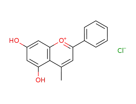 5,7-dihydroxy-4-methyl-2-phenyl-1-benzopyrilium chloride
