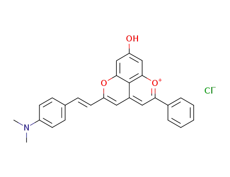 8-hydroxy-5-phenyl-2-[2-(4-(N,N)-dimethylamino)phenyl]ethenyl-1,6-dioxaphenalene chloride