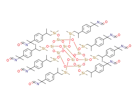octakis(m-isopropenyl-α,α'-dimethylbenzyl isocyanatodimethylsiloxy)octasilsesquioxane
