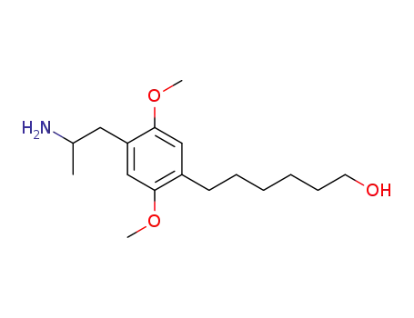 1-(2,5-dimethoxy-4-(6-hydroxyhexyl)phenyl)-2-aminopropane