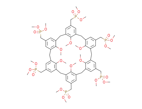 5,11,17,23,29,35-hexakis(dimethoxyphosphonoyl)methyl-37,38,39,40,41,42-hexamethoxycalix[6]arene