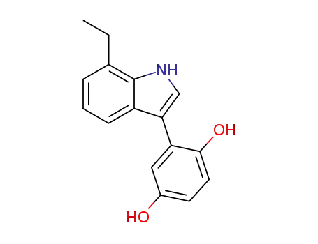 2-(7-ethyl-1H-indol-3-yl)-benzene-1,4-diol