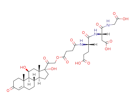 hydrocortisone-21-O-β-carbonylpropionyl-Glu-Asp-Gly-OH
