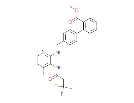 4'-{[4-methyl-3-(3,3,3-trifluoro-propionylamino)-pyridin-2-ylamino]-methyl}-biphenyl-2-carboxylic acid methyl ester