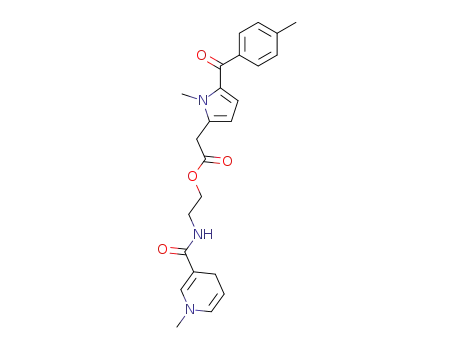 [1-methyl-5-(4-methyl-benzoyl)-1H-pyrrol-2-yl]-acetic acid 2-[(1-methyl-1,4-dihydro-pyridine-3-carbonyl)-amino]-ethyl ester