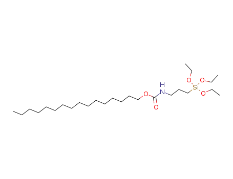 3-(triethoxysilyl)propyl-cetylcarbamate