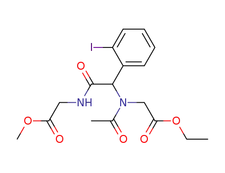 {acetyl-[(2-iodo-phenyl)-(methoxycarbonylmethyl-carbamoyl)-methyl]-amino}-acetic acid ethyl ester