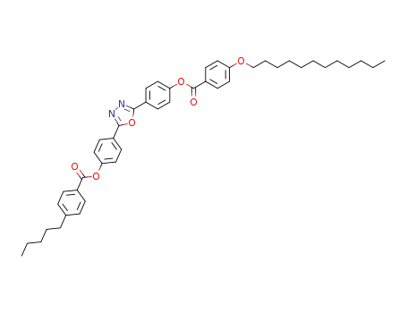 2-[4-(4-dodecyloxybenzoyl)-phenyl]-5-[4-(4-pentylbenzoyl)-phenyl]-1,3,4-oxadiazole