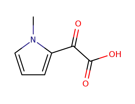 Molecular Structure of 21898-43-1 ((1-methyl-1H-pyrrol-2-yl)(oxo)acetic acid)