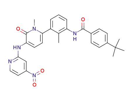4-tert-butyl-N-{2-methyl-3-[1-methyl-5-(4-nitro-pyridin-2-ylamino)-6-oxo-1,6-dihydro-pyridin-2-yl]-phenyl}-benzamide
