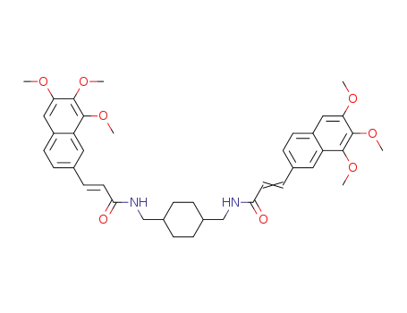 1,4-bis[3-(6,7,8-trimethoxy-2-naphthyl)prop-(2E)-enoylaminomethyl]cyclohexane