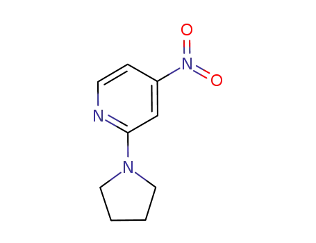 Molecular Structure of 914397-51-6 (Pyridine, 4-nitro-2-(1-pyrrolidinyl)-)